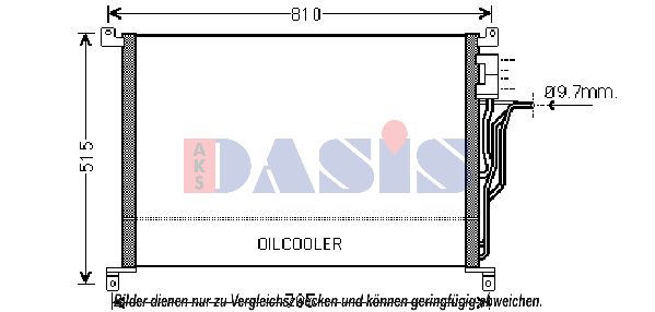 AKS DASIS Конденсатор, кондиционер 482021N